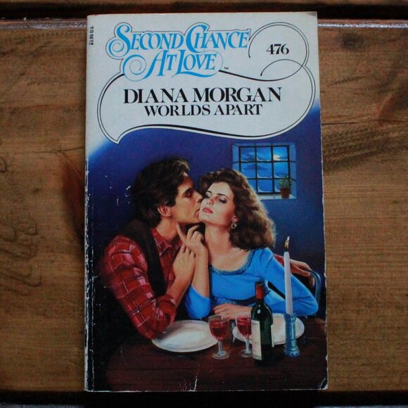 Vintage Second Chance at Love "Worlds Apart" Paperback Book - Picture 1 of 7